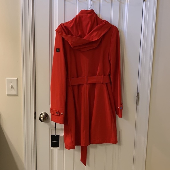 DKNY Bright Red Coat - Picture 8 of 17